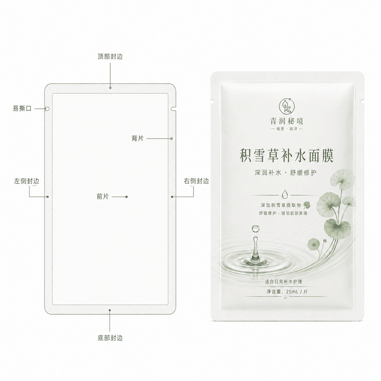 三边封面膜二线稿