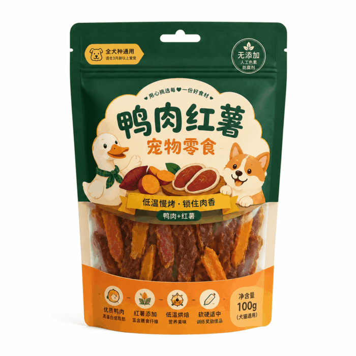 定制三边封宠物零食包装袋袋 彩印复合袋工厂订做