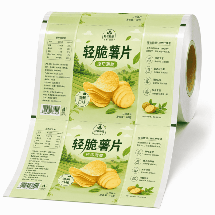食品级包装卷膜 复合膜 零食茶叶包装袋可定制印刷